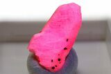 Highly Fluorescent Ruby Crystal - Tanzania #380429-1